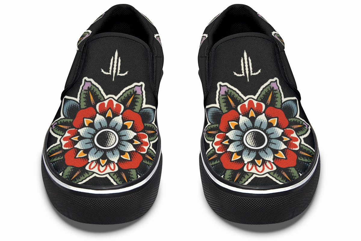 Buckle Fit Clear Glow Furio Mandala Slip On Shoes