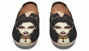 Leather Touch Neo Traditional Vampire Girl Casual Shoes