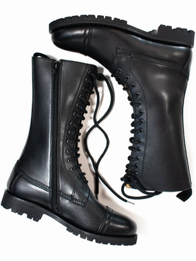 Goodyear Welt 14 Eye Boots Easy Entry