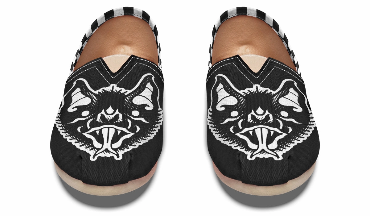 Skate Cool Comfort Grip Traditional Checkered Bats Casual Shoes