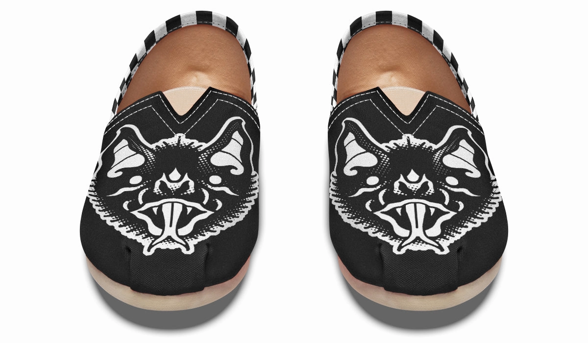 Skate Cool Comfort Grip Traditional Checkered Bats Casual Shoes