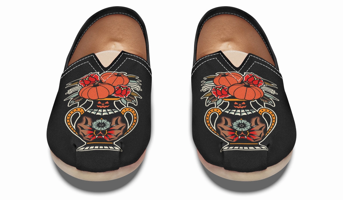 Halloween Vase Casual Shoes Fashionable Spanish Bold