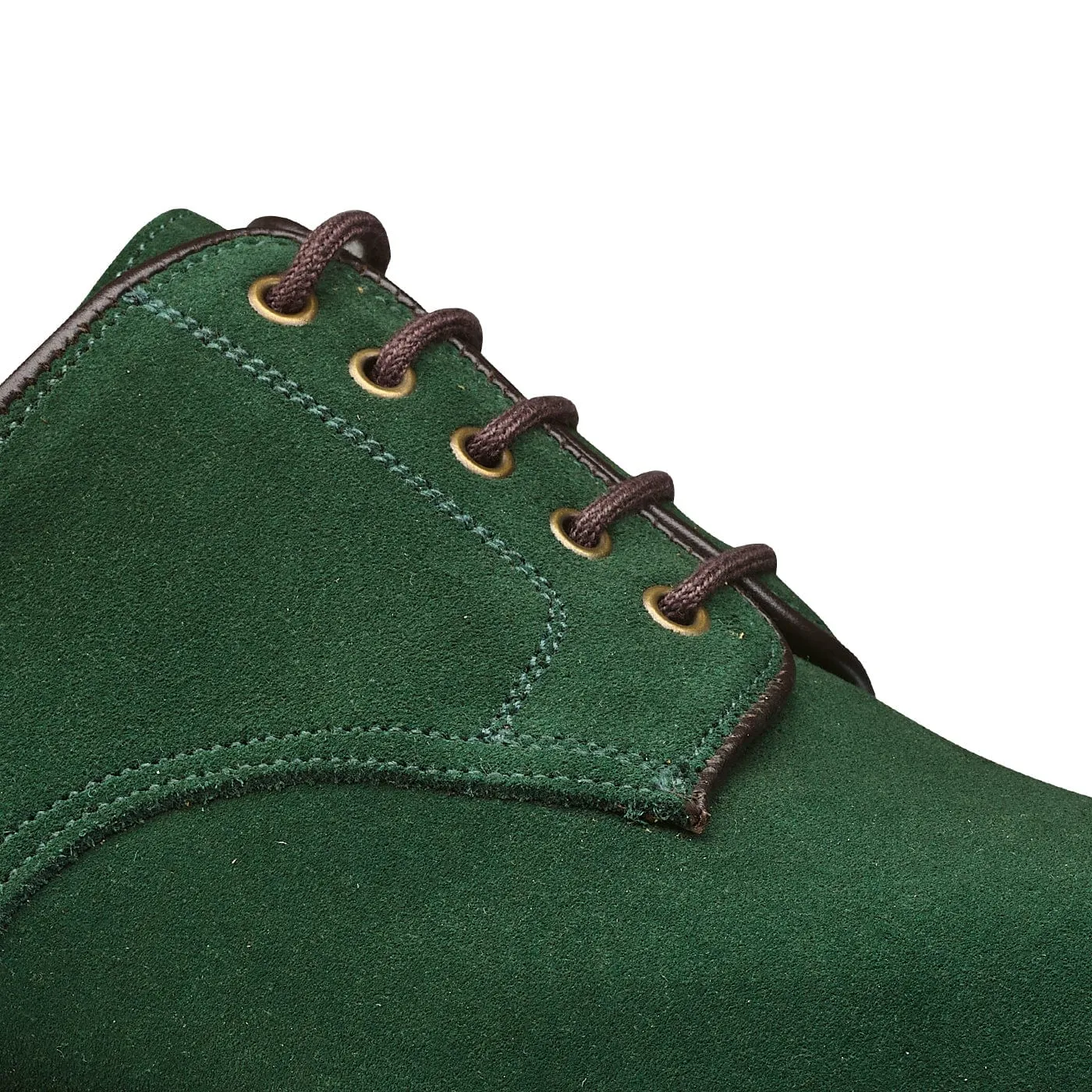 Grasmere Bottle Green Suede Toe Fit