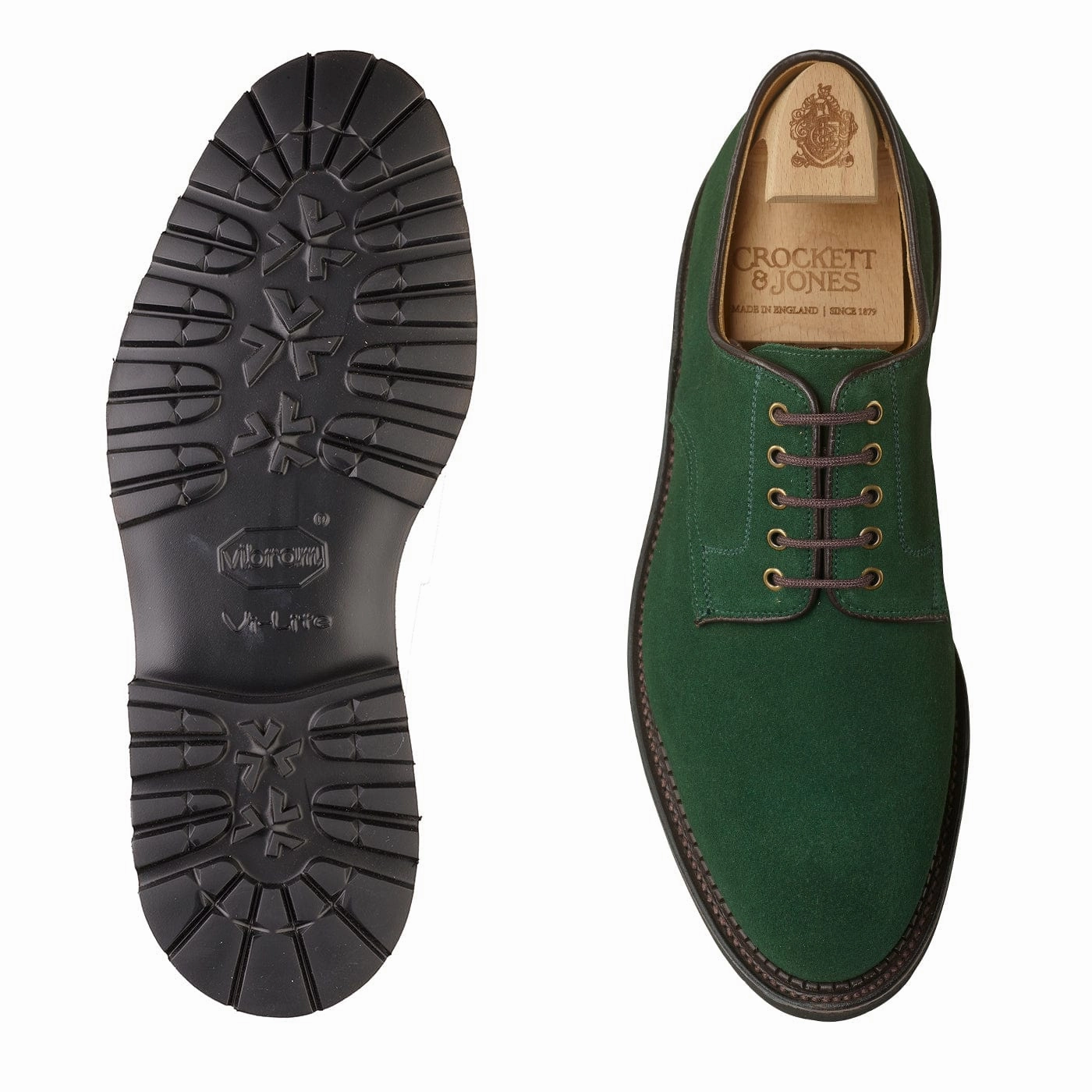 Mid Rise Eye Catch Grasmere Bottle Green Suede