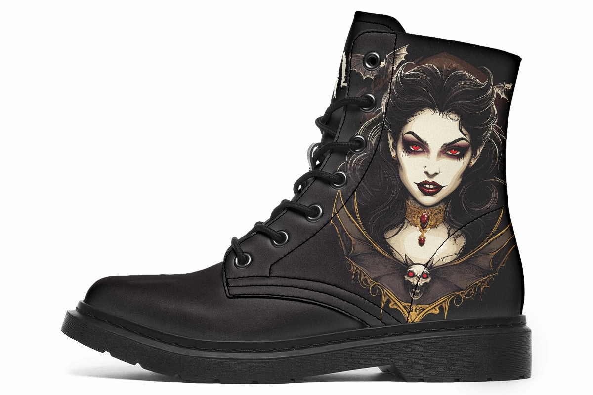 Neo Traditional Vampire Girl Boots Campus Cool Durable Fabric