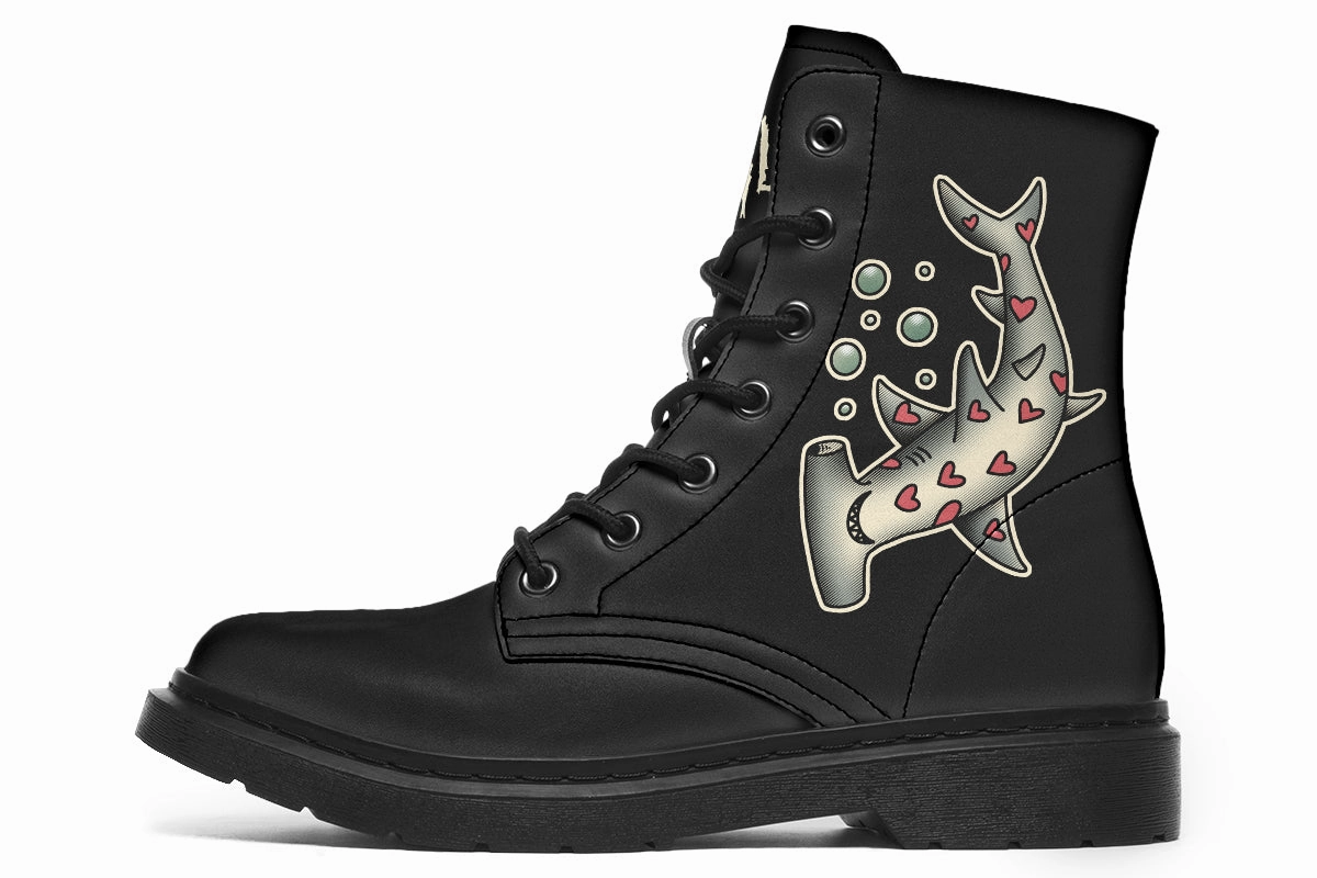 Hammerhead Hearts Boots Clear Glow