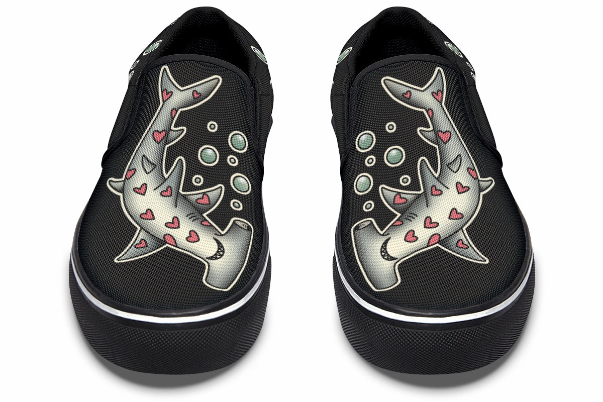 Hammerhead Hearts Slip On Shoes Kids Fun Dry Base