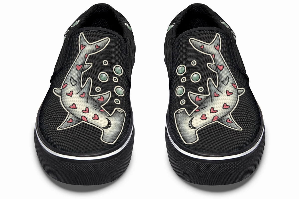 Hammerhead Hearts Slip On Shoes Kids Fun Dry Base