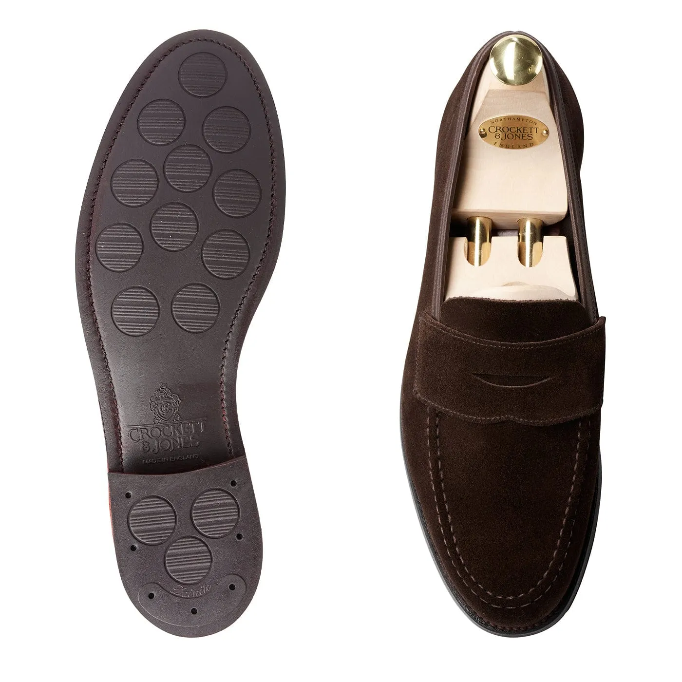 Occasion Shade Harvard 2 Dark Brown Suede