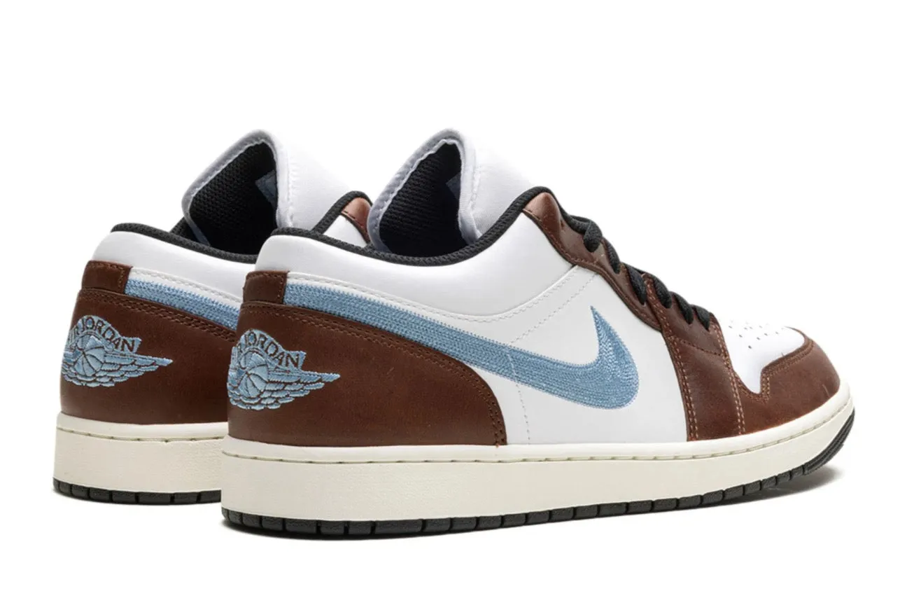 Air Jordan 1 Low ??Mocha Blue Grey?? (GS) Fashionable Comfort Padding