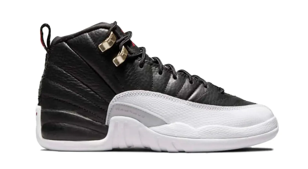 Stretchable Material Jordan 12 Retro Playoffs Taxi (GS)