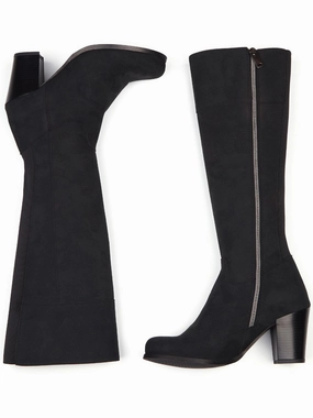 Heeled Knee High Boots Extreme Grip Frost Season