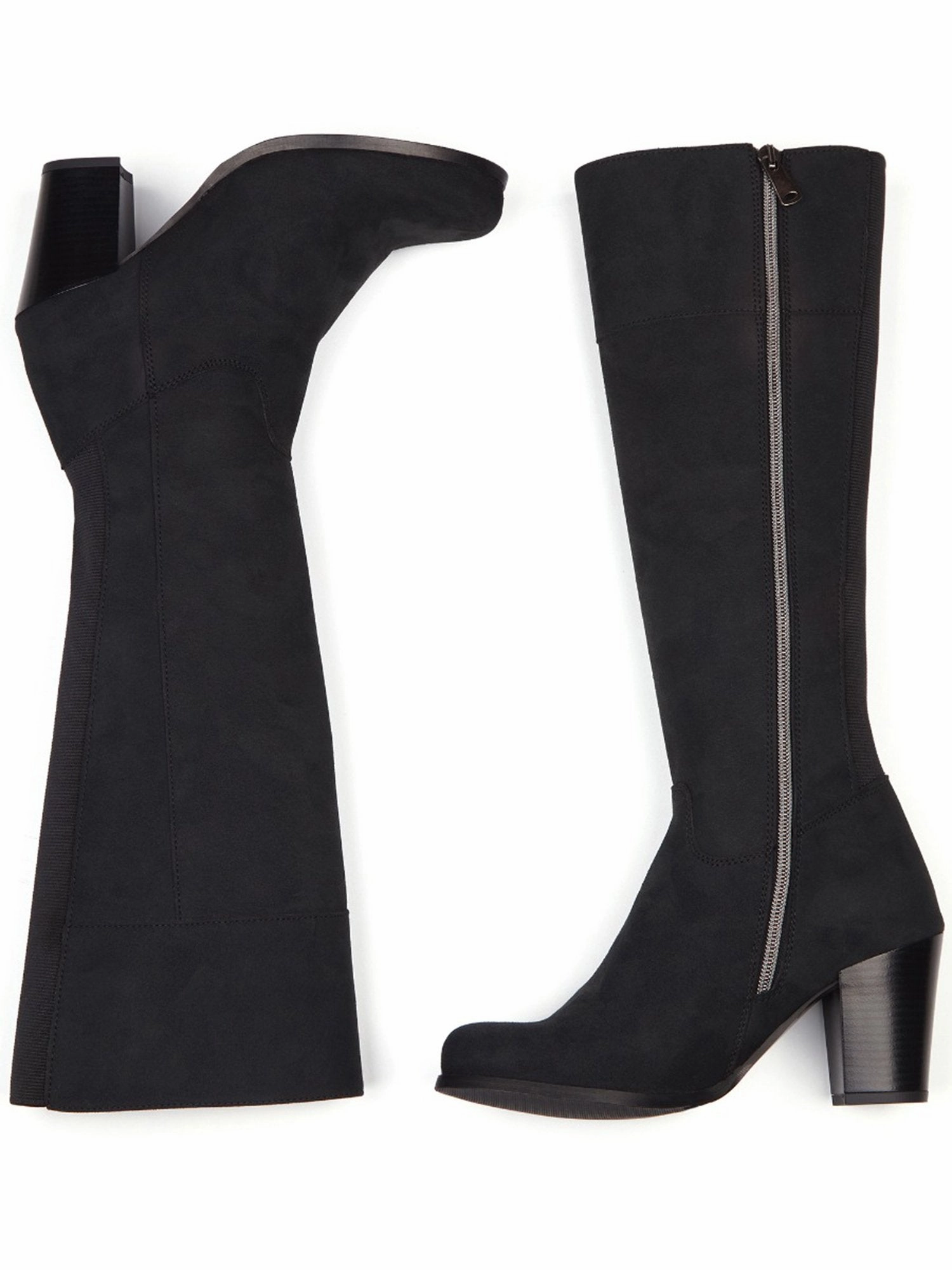 Heeled Knee High Boots Trail Strength Party Goer