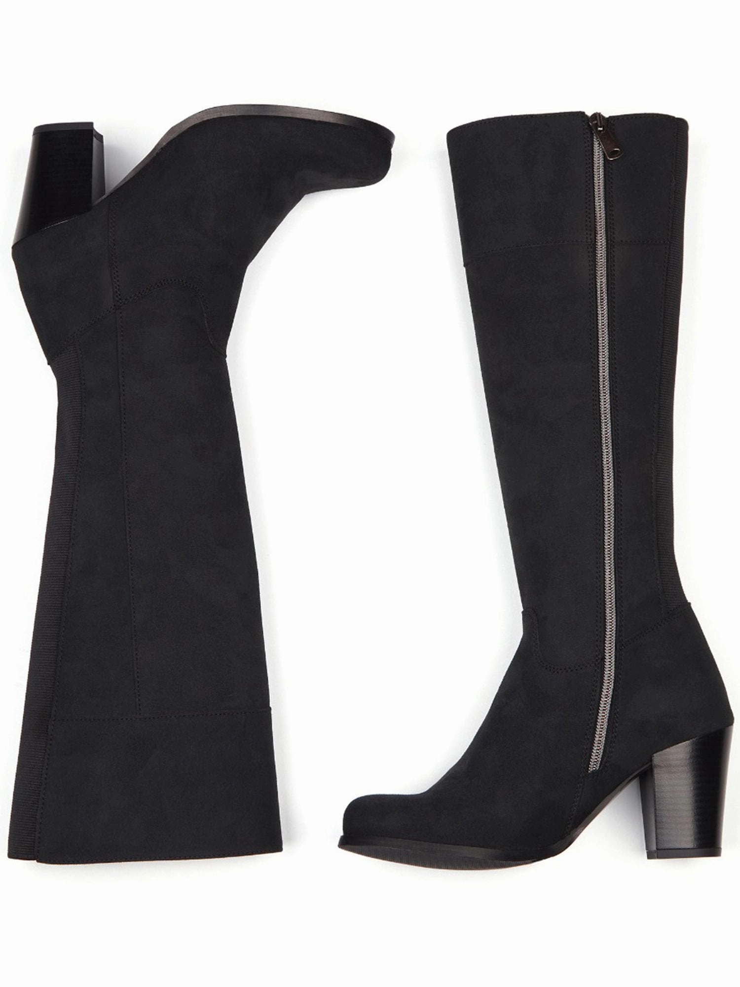Heeled Knee High Boots Flexibility Design Lightweight Wear
