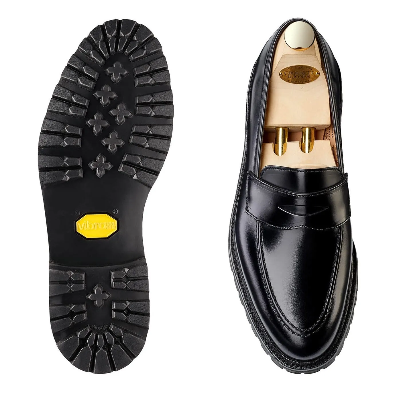 Job Interview Henley 3 Black Cavalry Calf