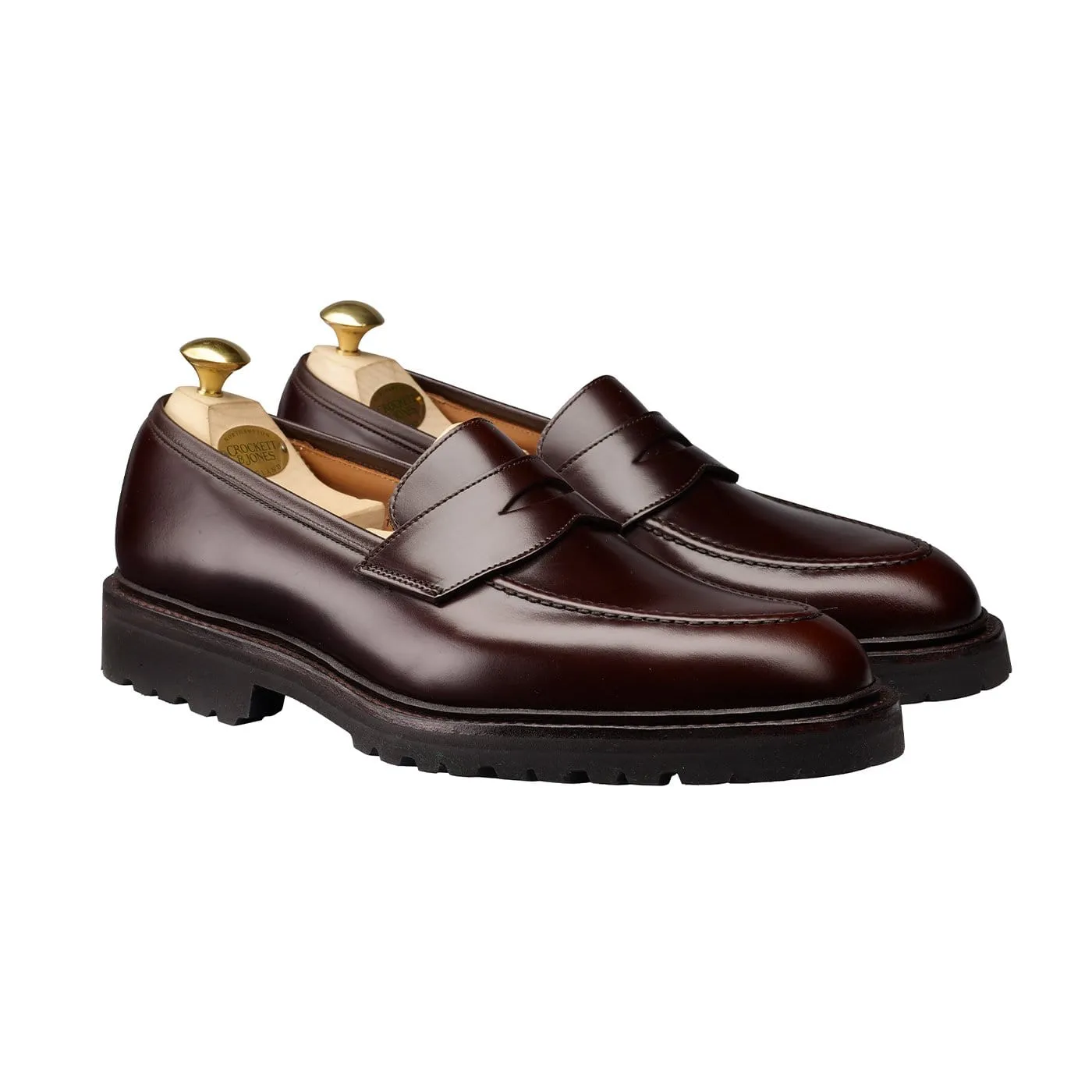 Easy Breath Elegant Shoes Henley 3 Dark Brown Cavalry Calf