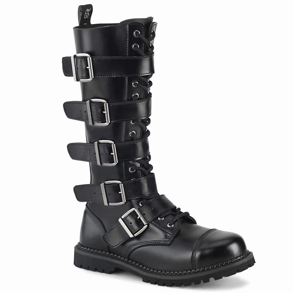 Premium Leather RIOT-18BK Black Leather