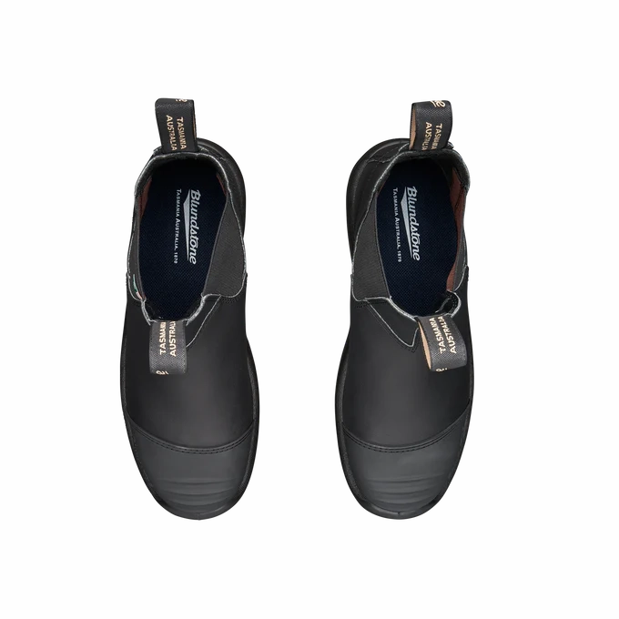 Blundstone 168 - Work & Safety Boot Black with Toe Cap Flat Sole
