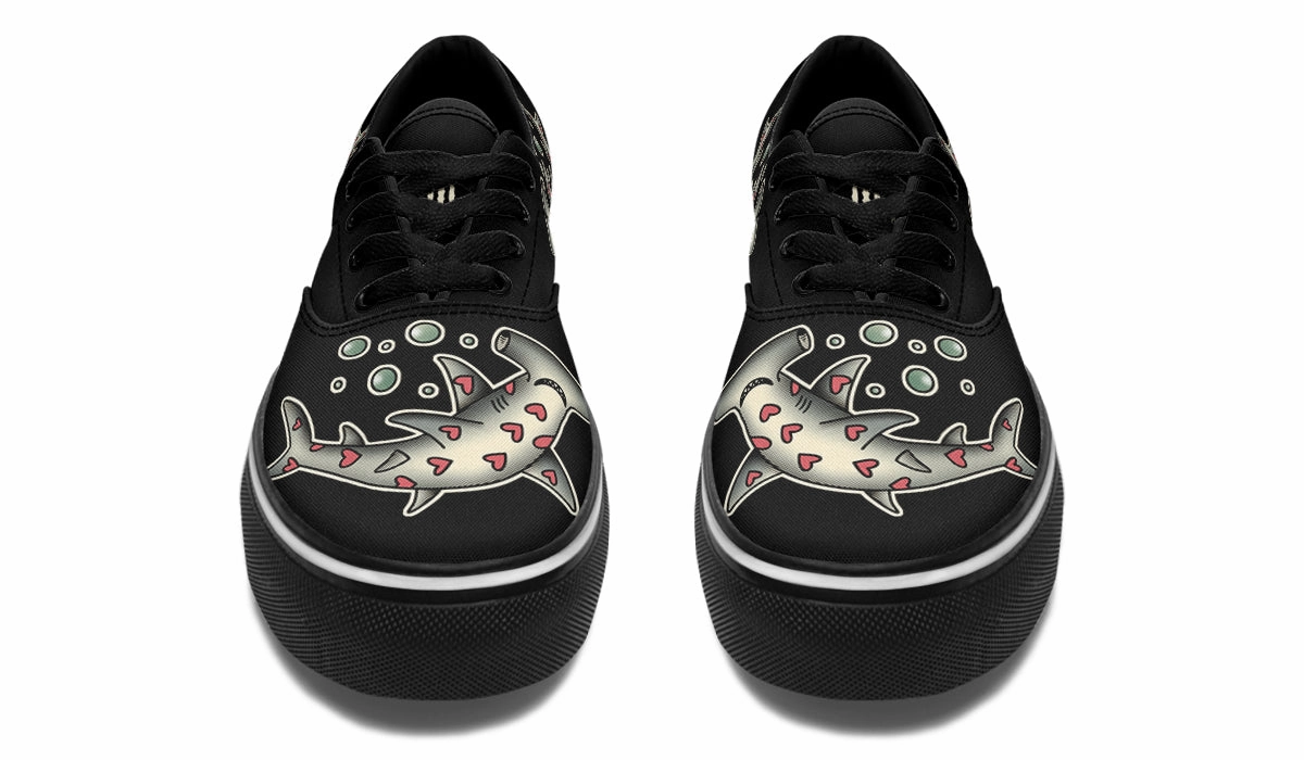Hammerhead Hearts Classic Shoes Gloss Finish