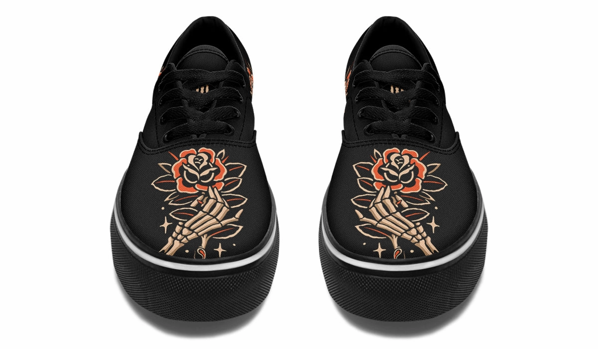 Skeleton Hands Classic Shoes Coastal vibe