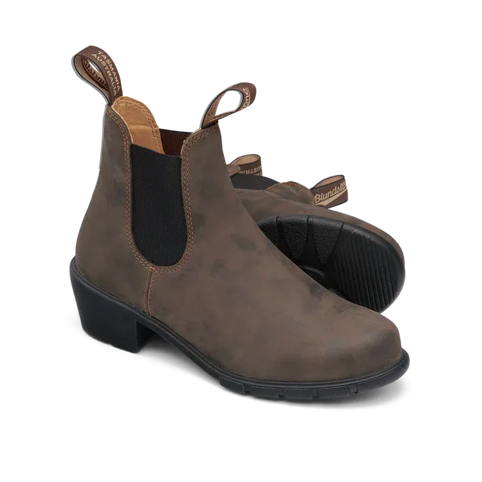 Blundstone 1677 - Women??s Series Heel Rustic Brown Modern Lines