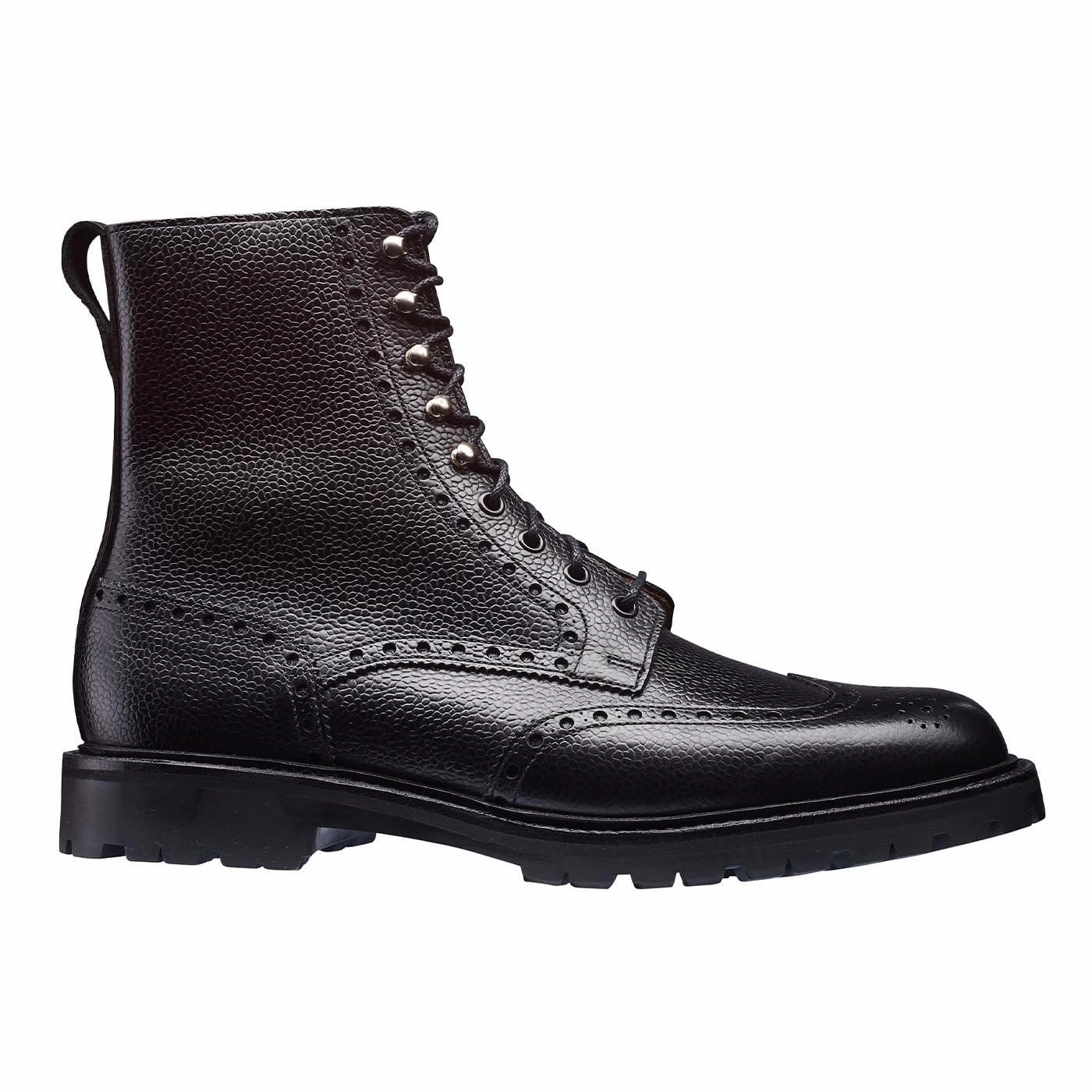 Islay Black Scotch Grain High Ankle Support Long Walks