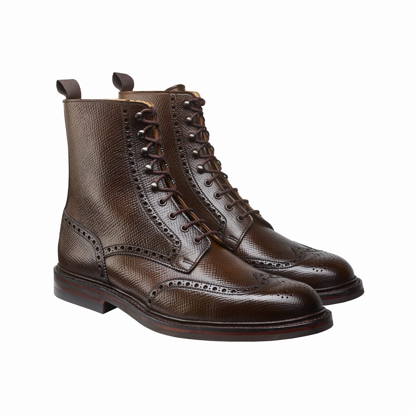 Islay Dark Brown Hatch Grain Cordovan Premium Comfort
