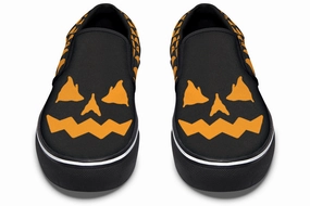 Gold Tone Vital Step Jack O Lantern Slip On Shoes