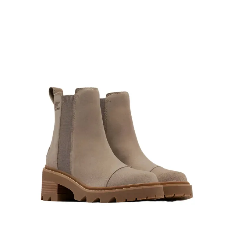 JOAN NOW CHELSEA BOOTIE OMEGA TAUPE Rugged Function Weekend Escape