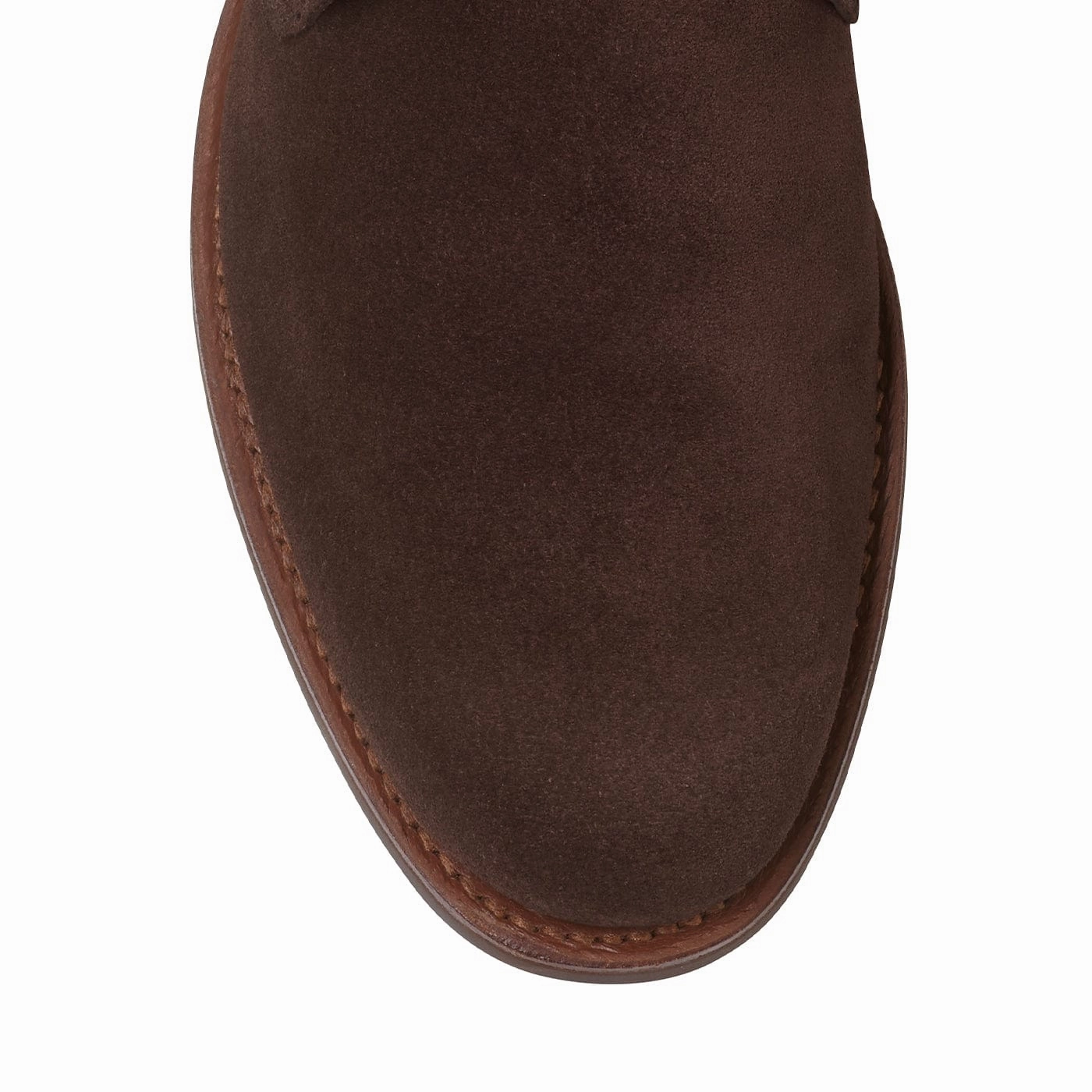 Chukka 4 Dark Brown Reverse Butt Suede Velvet Texture Firm Hold
