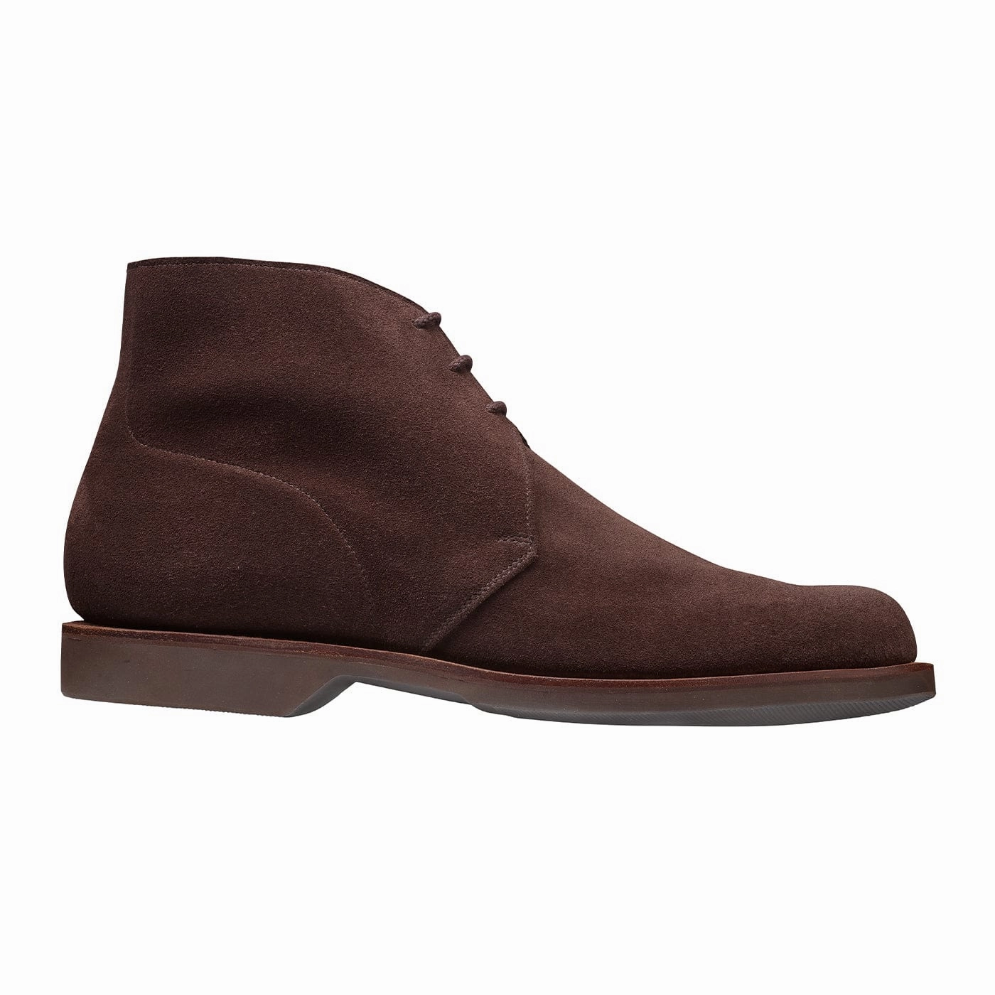 Chukka 4 Dark Brown Reverse Butt Suede Rain Adventure