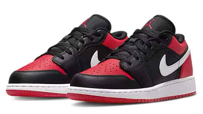 Jordan 1 Low Alternate Bred Toe (GS) Abrasion resistant