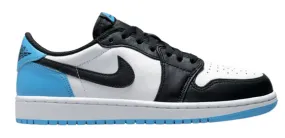 Jordan 1 Low Black Dark Powder Blue (W) Sun Glow Elegant Mood