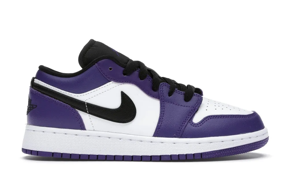 Road grip Light Step Jordan 1 Low Court Purple White (GS)
