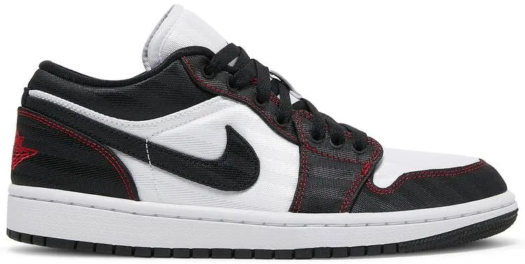 Soft Bright Neon Jordan 1 Low SE Utility White Black Gym Red (W)