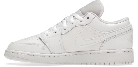 Park Step Jordan 1 Low Triple White (GS)
