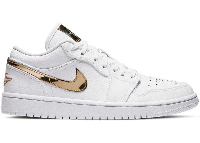 Jordan 1 Low White Metallic Gold (W) Family Fit