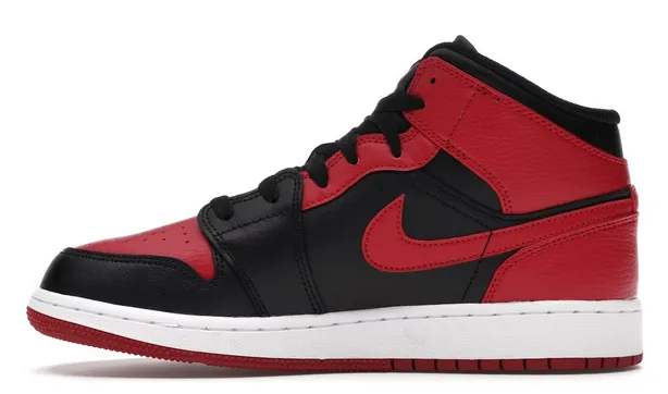 Jordan 1 Mid Banned 2020 (GS) Quick Flex