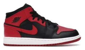 Leather Upper Jordan 1 Mid Banned 2020 (GS)