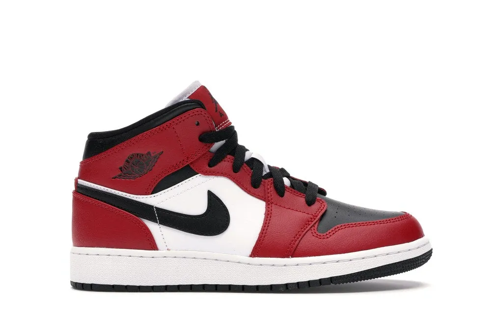 Top Rated Agile Path Jordan 1 Mid Chicago Toe (GS)