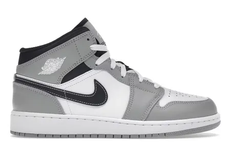Jordan 1 Mid Light Smoke Grey Anthracite (GS) Wide Base