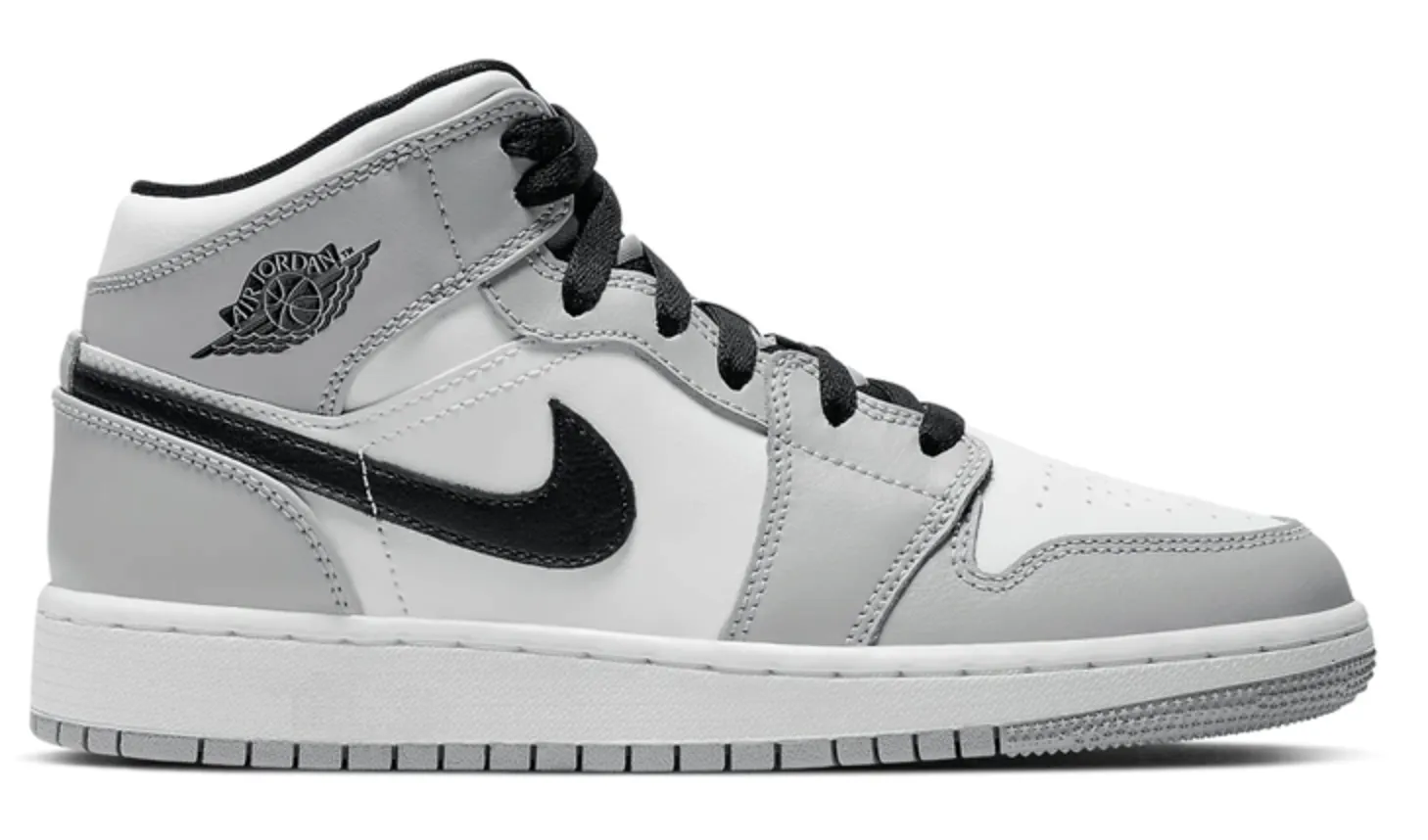 City Bright Quick Dash Jordan 1 Mid Light Smoke Grey (GS)