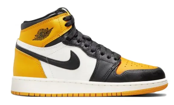 Jordan 1 Retro High OG Yellow Toe (GS) Snow Warm