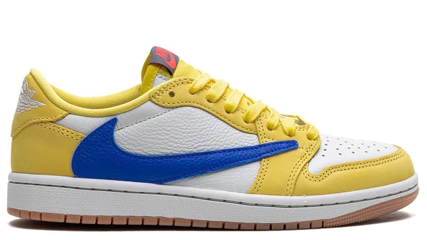 Durable outsole Jordan 1 Retro Low OG SP Travis Scott Canary