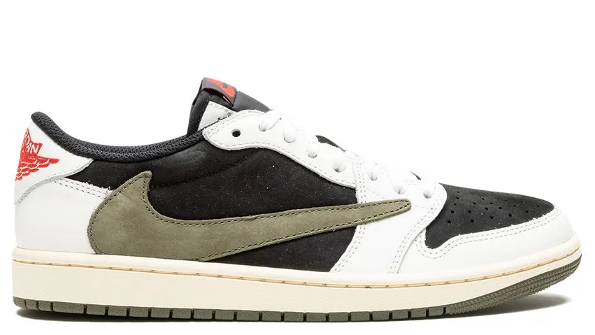 Comfort Outsole Durable Build Minimalist Fans Jordan 1 Retro Low OG SP Travis Scott Olive (Unisex)