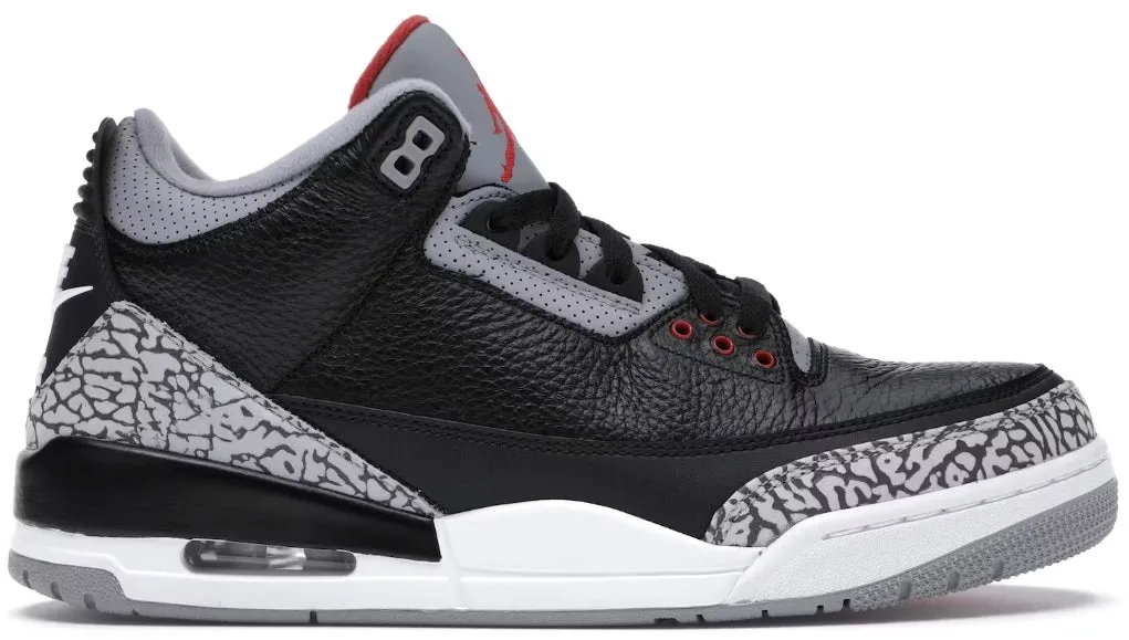 All Weather Everyday Users waterproof Jordan 3 Retro Black Cement (GS)