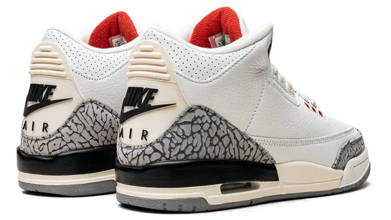 Jordan 3 Retro White Cement Reimagined (GS) Shock Absorbing Deep Grip