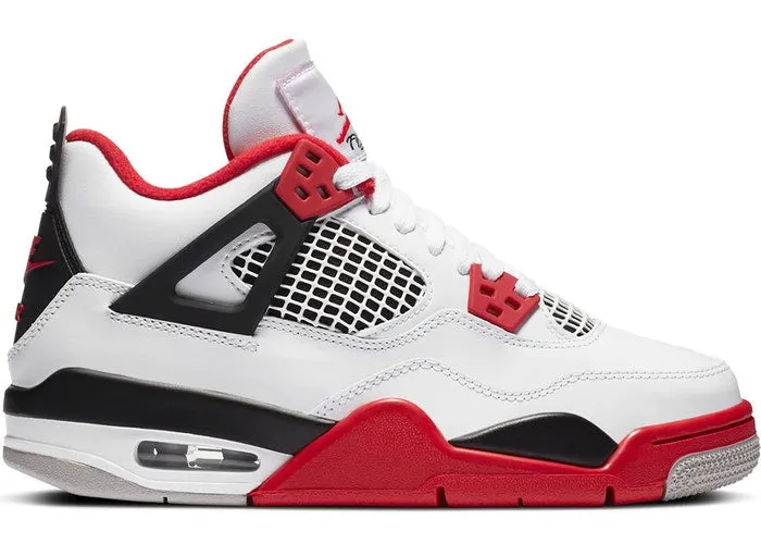 Sweat Resistant Urban Stroll Fiber Mix Jordan 4 Retro Fire Red 2020 (GS)