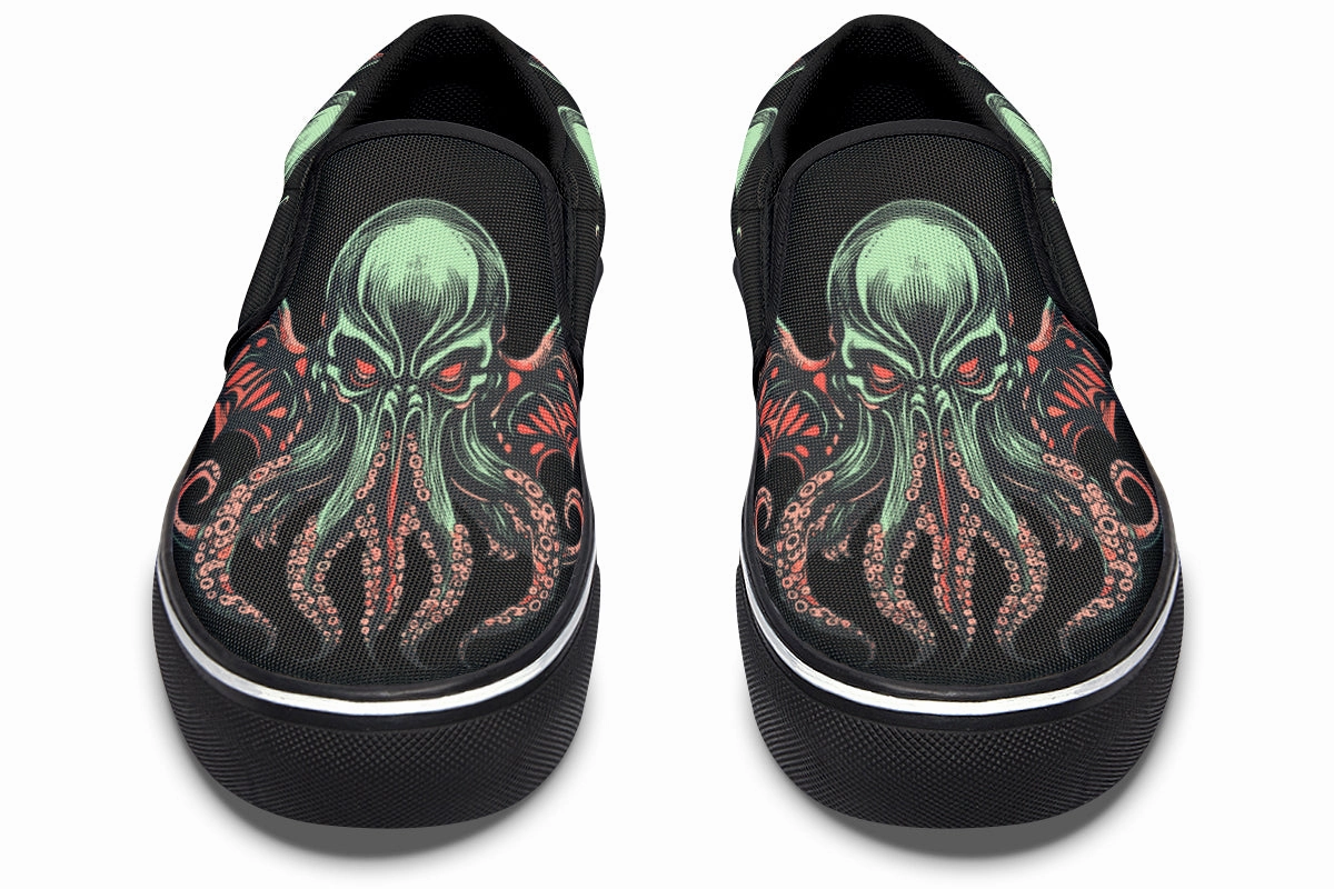 Leg Slim Cthulhu Slip On Shoes