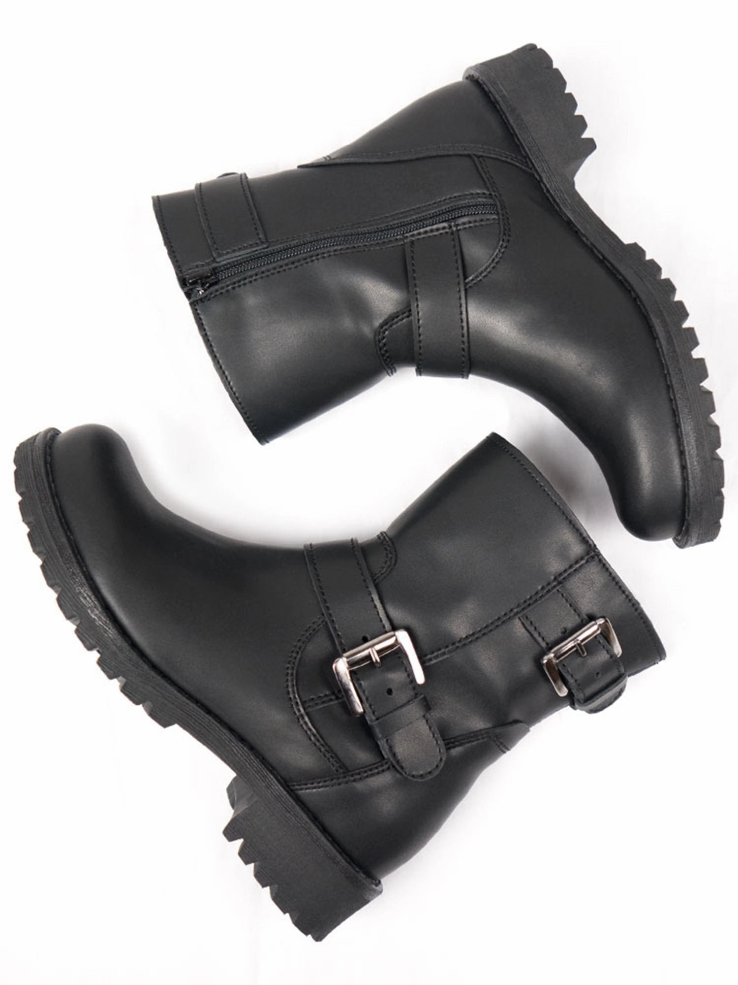 Casual Adventure Cushioned Insole Biker Boots